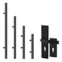 Maner tip bara drept - negru