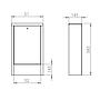 Surface mounted cabinet