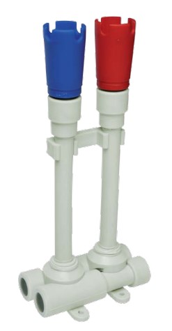 Bottom holder for PP-R radiator
